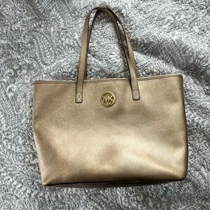 Michael Kors Gold Tote Bag